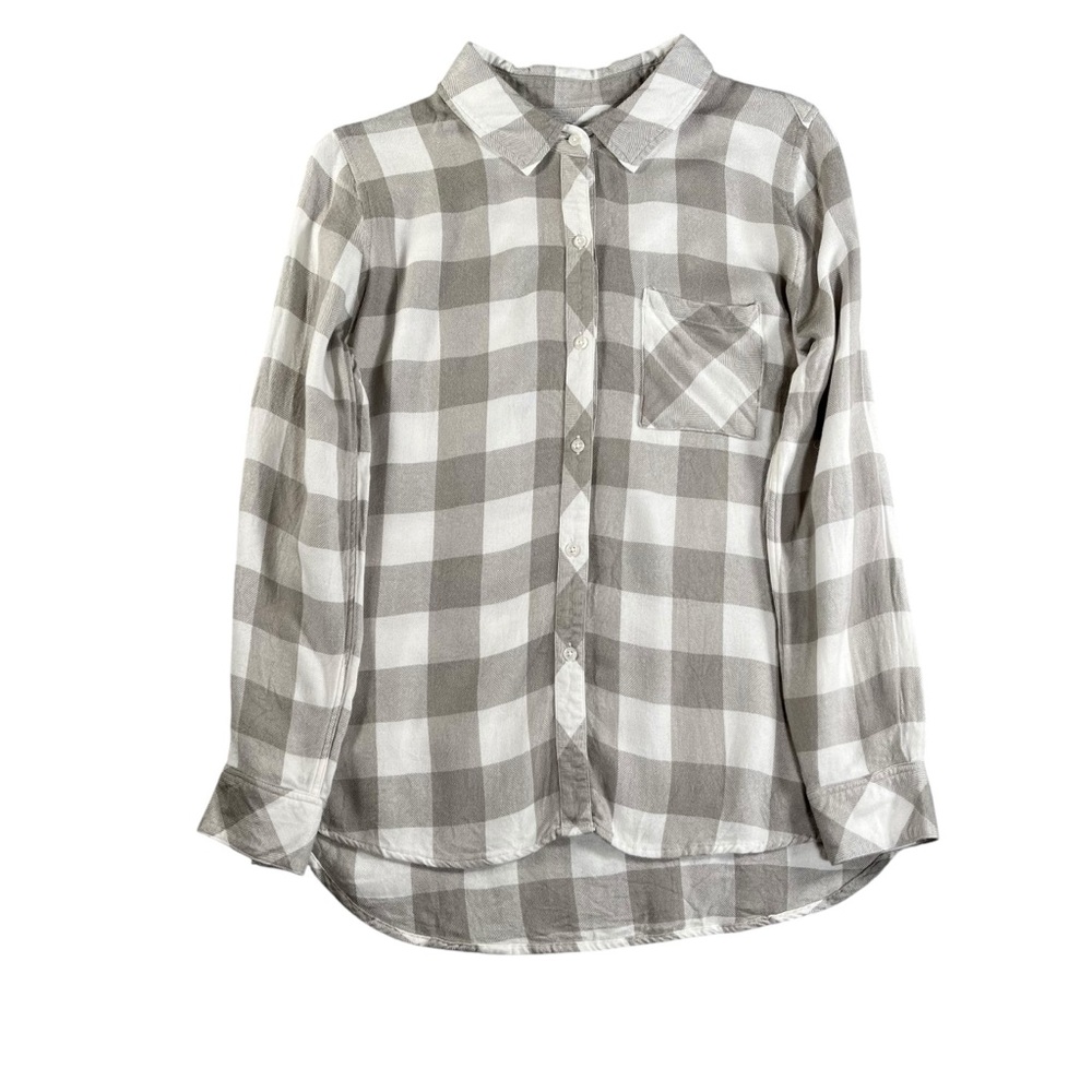 Rails Women’s Hunter Button Down in Sage/White Check Size Small